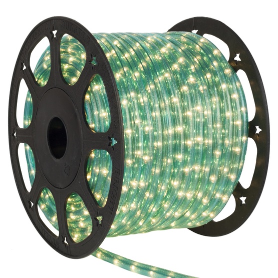 Rope Light 150' Aqua Blue Mini Rope Light Commercial Spool, 120 Volt