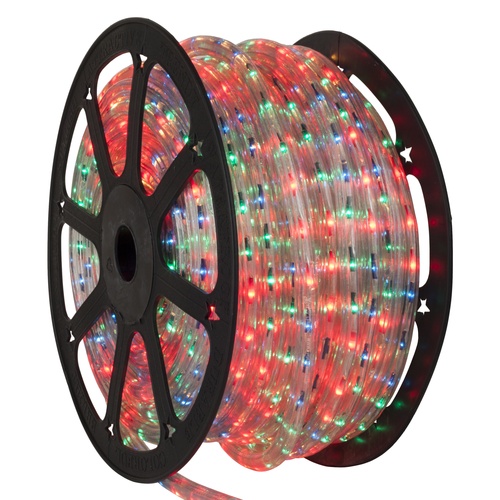 Rope Light 148' Multicolor Chasing Rope Light Commercial Spool, 120 Volt