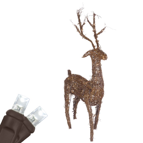 Outdoor Decorations 48 Gvine Standing Reindeer Outdoor Decorations 48 Gvine Standing Reindeer Cool White Led Yard Decoration