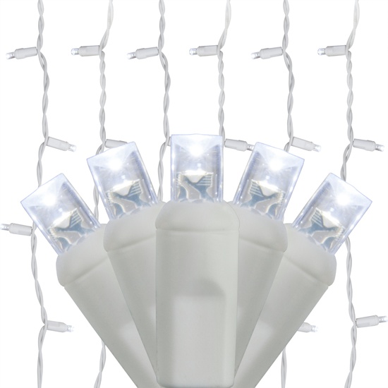 150 Cool White LED Curtain Lights