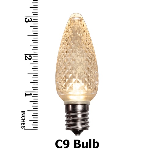 C9 Sun Warm White LED Christmas Light Bulbs