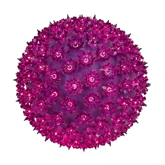 6" Purple T5 LED Starlight Sphere, 50 Lights