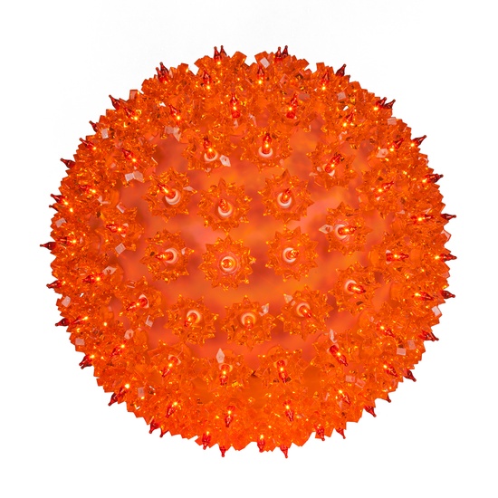 6" Amber Incandescent Starlight Sphere, 50 Lights