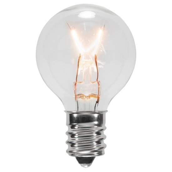 G30 Transparent Clear, 5 Watt Replacement Bulbs