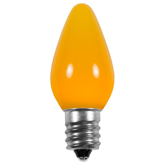 C7 Gold Smooth LED Christmas Light Bulbs