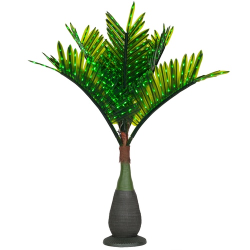7.5' LED Bottle Palm Tree - Natural Green