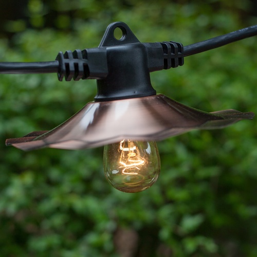 Outdoor Patio String Lights 35' E26 Commercial Patio Light Stringer