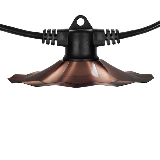 Outdoor Patio String Lights 35' E26 Commercial Patio Light Stringer