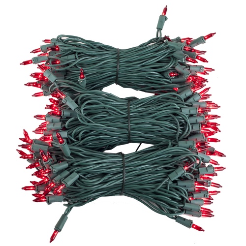 Christmas Mini Lights Commercial 150 Red Christmas Mini Lights, 6
