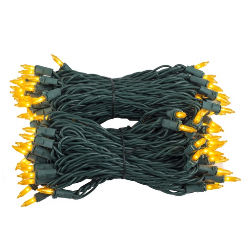 Christmas Lights 100 Gold Frost Christmas Tree Mini Lights, 6