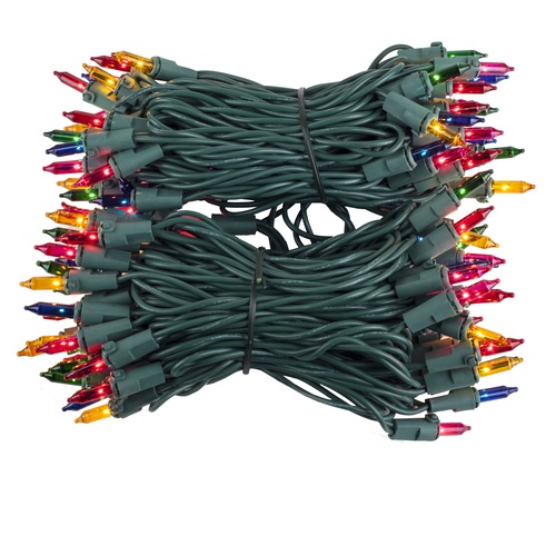 Philips LED 100 Multi-Color Mini Lights - Green Wire, String Christmas Lights