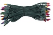 50 Multi Color Christmas Tree Mini Lights, 6" Spacing, Green Wire
