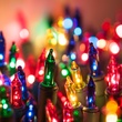 50 Multi Color Christmas Tree Mini Lights, 6" Spacing, Green Wire