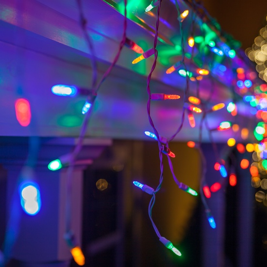 70 M5 Multicolor LED Icicle Lights