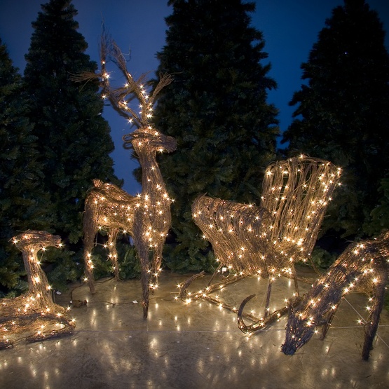 48 grapevine standing reindeer warm white led outdoor yard decoration - White Deer Christmas Decoration 48 grapevine standing reindeer warm white led outdoor yard decoration - White Deer Christmas Decoration