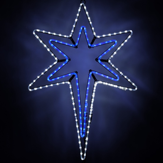 snowflakes stars led bethlehem star with a blue center snowflakes stars led bethlehem star with a blue center
