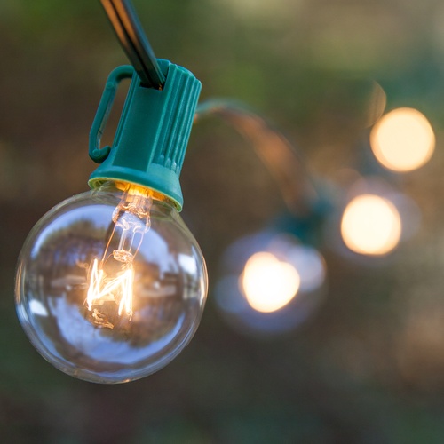 Christmas Lights - 25 G40 Clear Patio Lights
