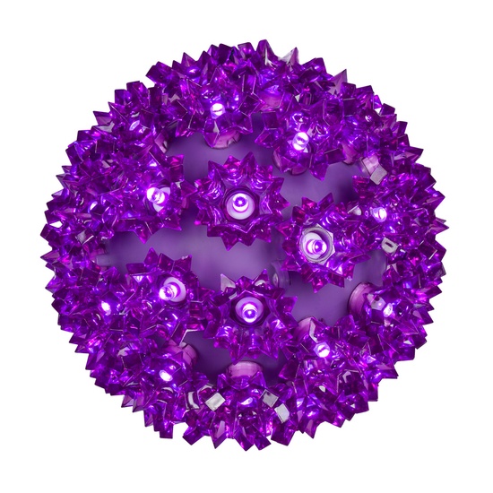 6" Purple 5mm LED Starlight Sphere, 70 Lights