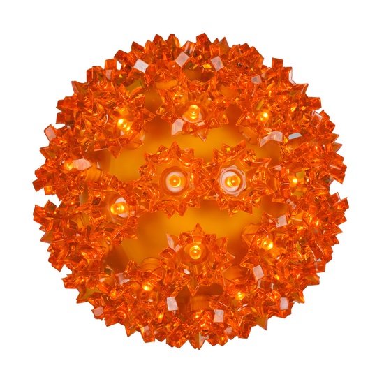 6" Amber 5mm LED Starlight Sphere, 70 Lights