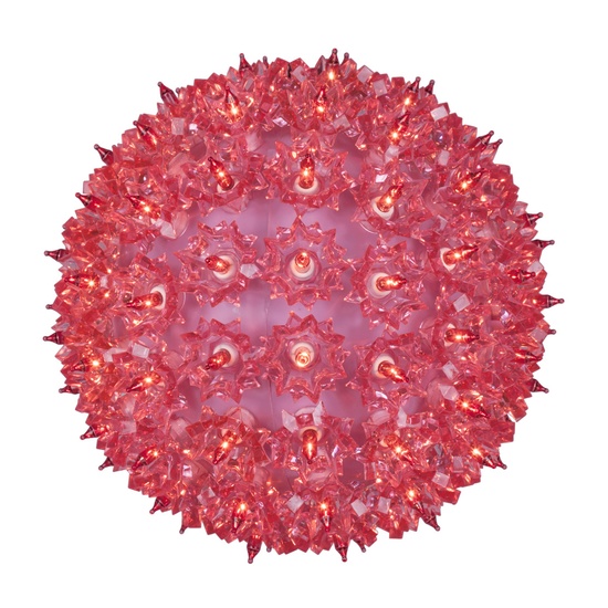 6" Pink T5 LED Starlight Sphere, 50 Lights