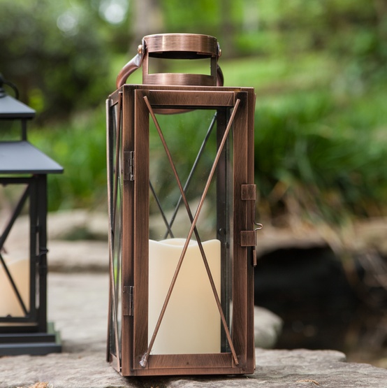 Copper Candle Lantern