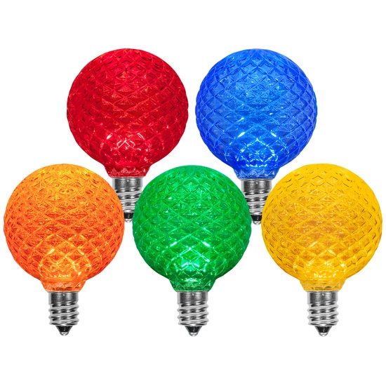 G50 Multicolor OptiCore LED Globe Light Bulbs