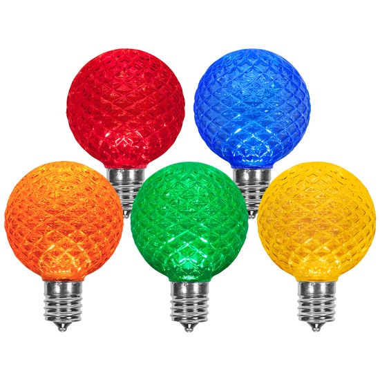 G50 Multicolor OptiCore LED Globe Light Bulbs