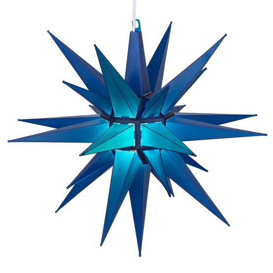 14" Blue LED Moravian Star