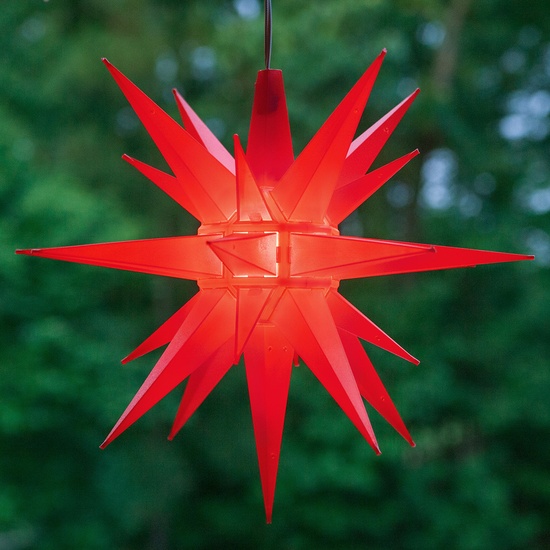 14" Red LED Moravian Star