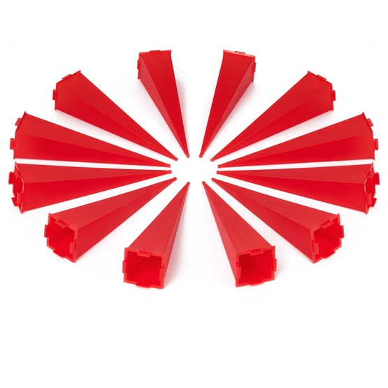 14" Red and White LED Moravian Star