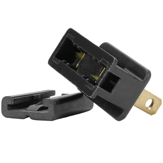 Black Christmas Light Plug, Polarized Male Zip Plug, SPT1