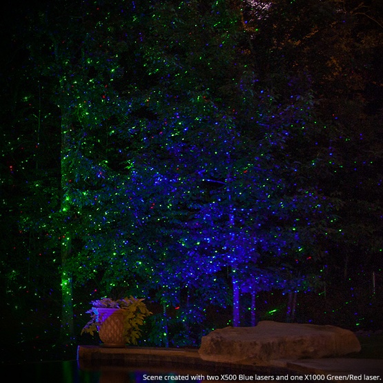 Blue X500 Laser Christmas Light Projector