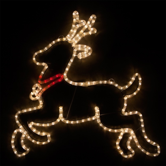 28" LED Reindeer, Warm White Lights 
