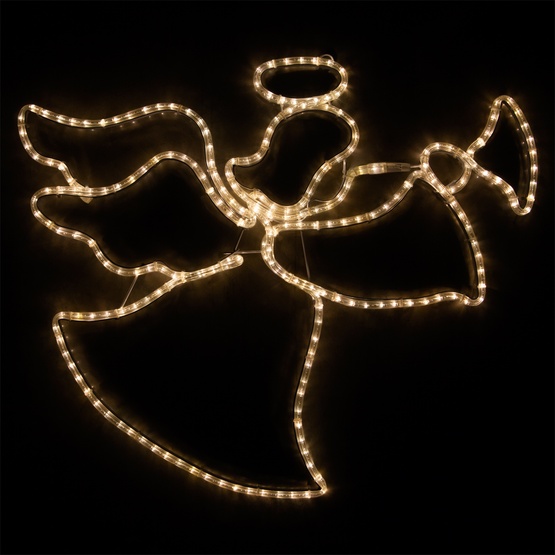 Outdoor Decoration 34 Led Angel With Trumpet Warm White Lights 34 Led Angel With Trumpet Warm White Lights