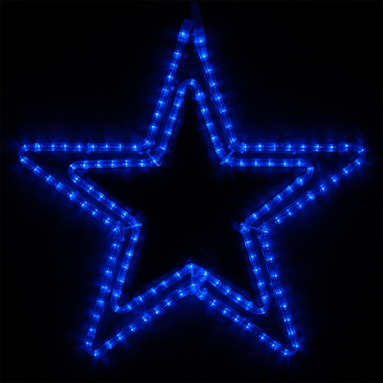 24" Classic LED Blue Star