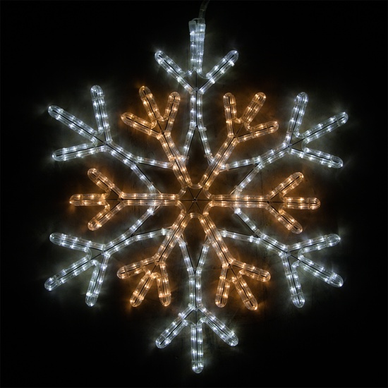 28" LED Cool and Warm White Snowflake