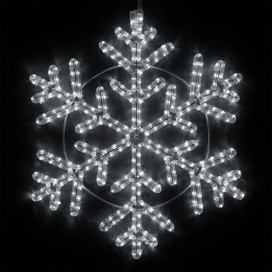 24" LED Snowflake, Cool White Lights 