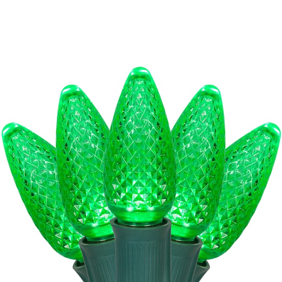 Christmas Lights C9 Green Commercial LED Christmas Lights