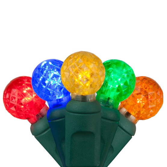 70 G12 Multi Color LED String Lights, 4" Spacing