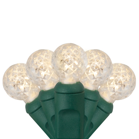 70 G12 Warm White LED String Lights, 4" Spacing