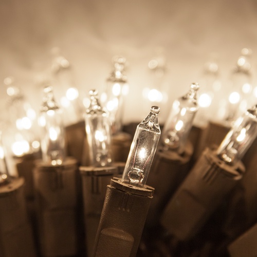 Christmas Lights 50 PureLock TM Clear Mini Christmas Lights, 4