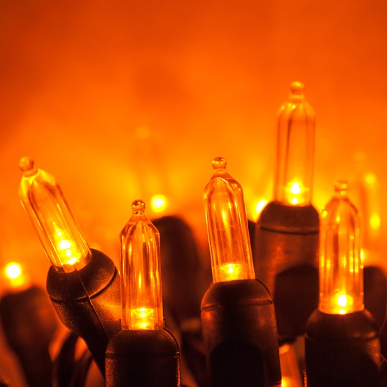 LED Christmas Lights - 50 T5 Amber LED Christmas Tree Lights, 6