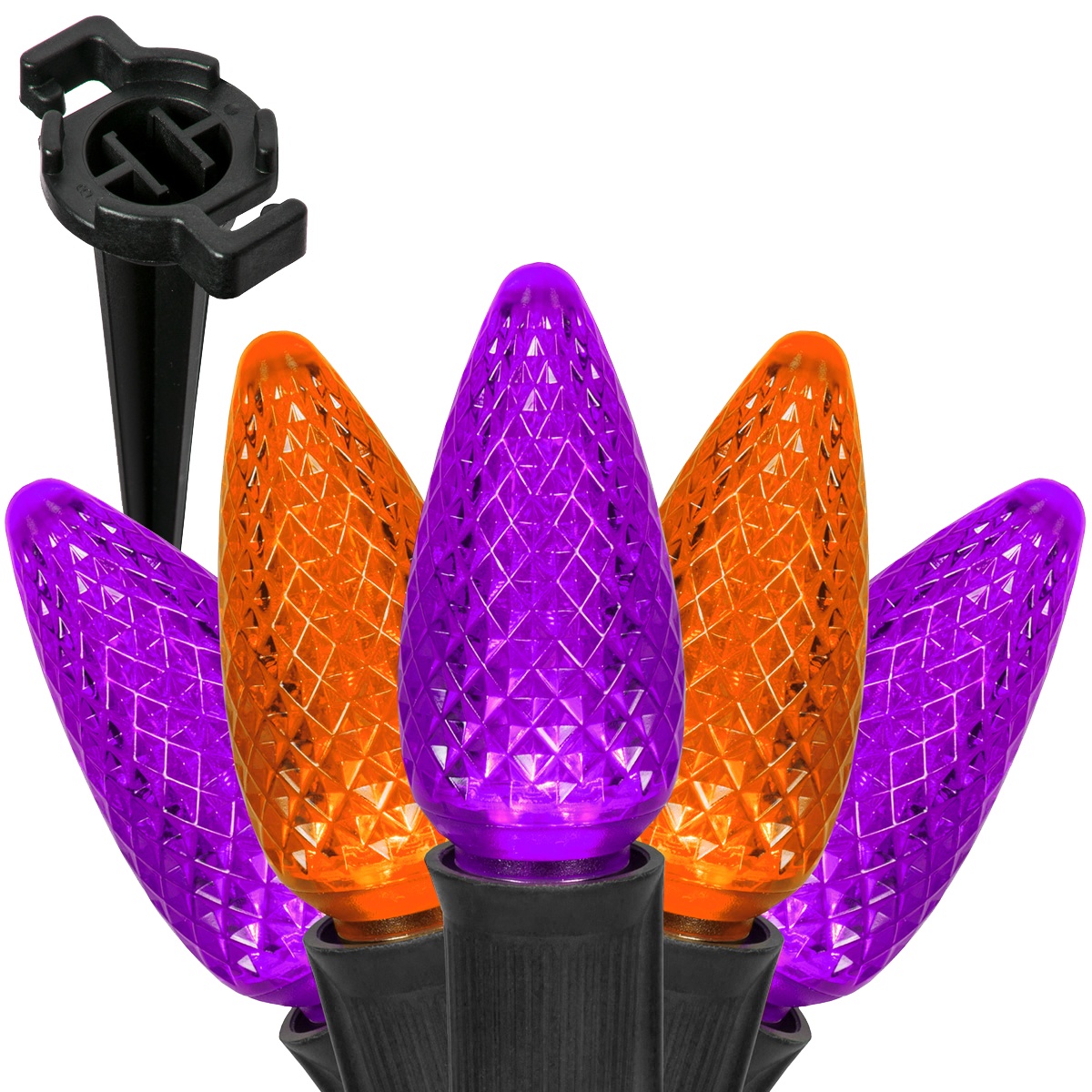 Halloween Pathway Lights C9 Purple / Amber Opticore Halloween LED