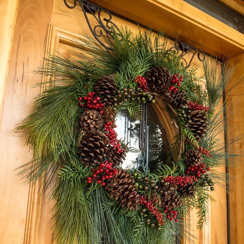 Hanging Accessories Decorative Wreath Hanger, Deco Antler, Brown