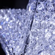 36" Shimmering Cool White & Blue LED Crystal 5 Point Star Tree Topper