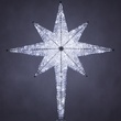 48" Shimmering Cool White LED Crystal 8 Point Star Tree Topper