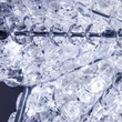 48" Shimmering Cool White LED Crystal 8 Point Star Tree Topper