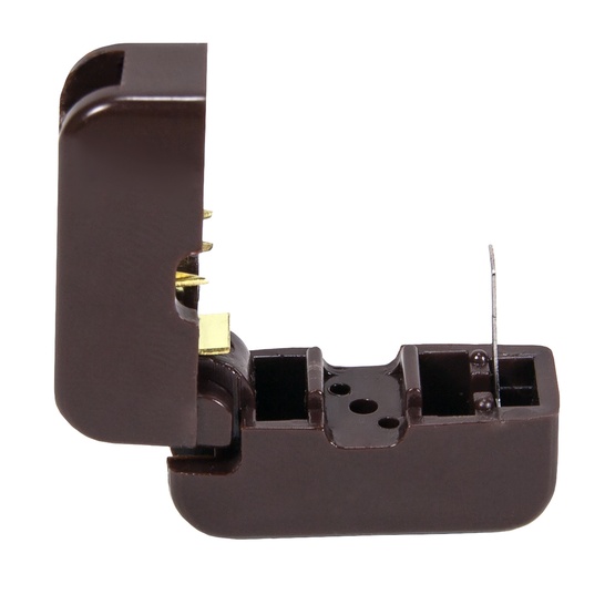 Brown Snap-On Female Zip Plug, SPT1