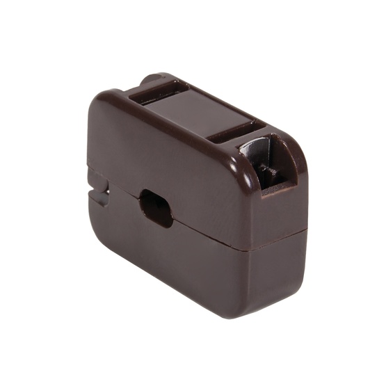 Brown Snap-On Female Zip Plug, SPT1