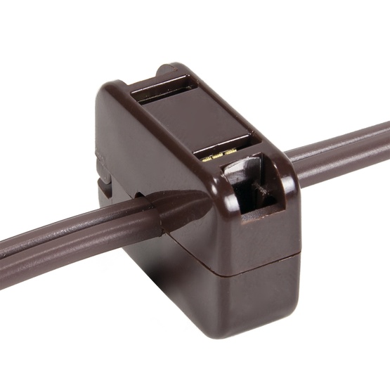 Brown Snap-On Female Zip Plug, SPT1